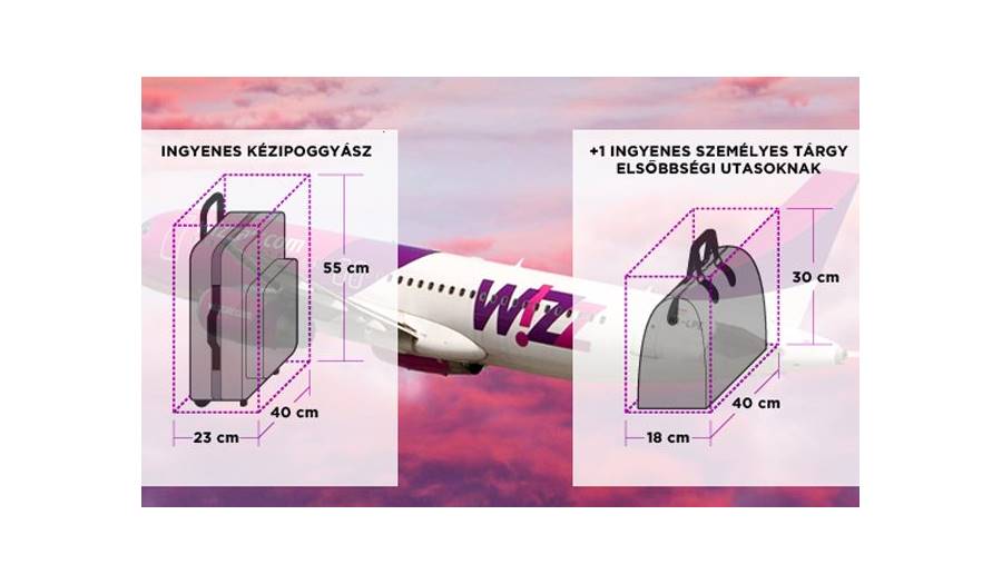 November 1-jétől tovább szigorodnak a Wizz Air poggyászszabályai